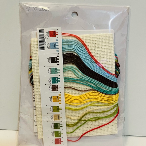 Dimensions Mom's Rules Cross Stitch Bucilla Monogram Pillow & Artesprix Ink Lot - Picture 5 of 7